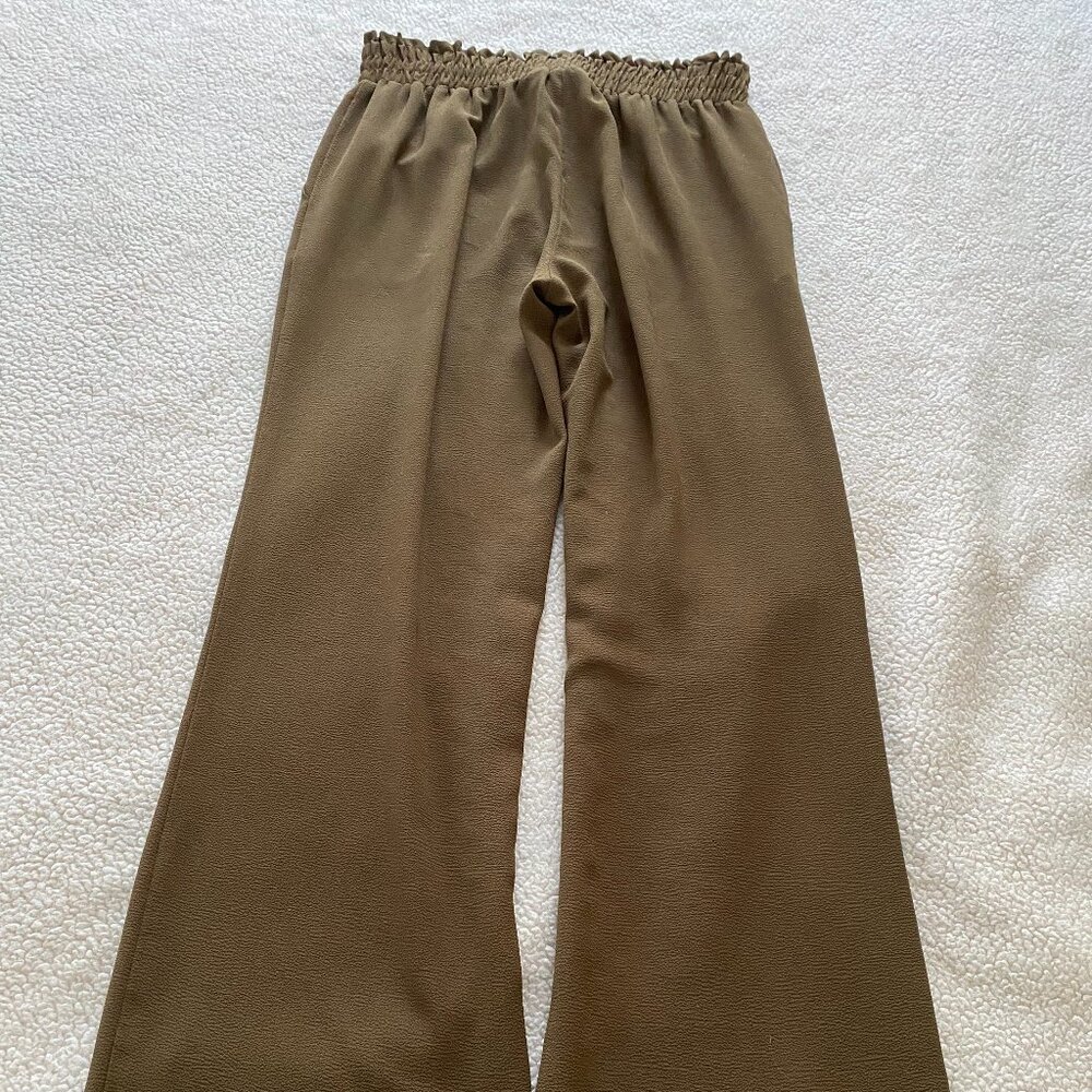 Michael Kors, Polyester Brown Pants, Wide Leg, Small